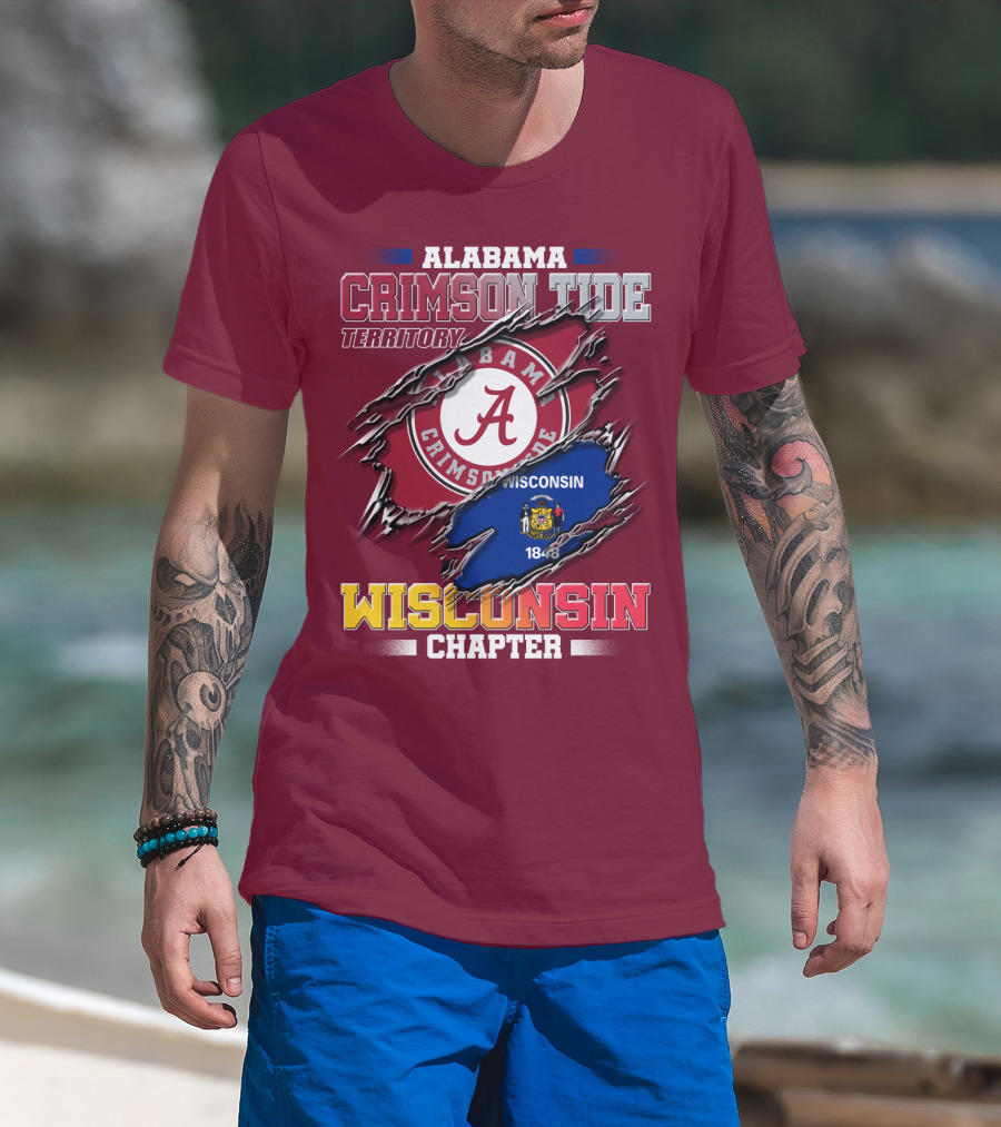 Alabama Crimson Tide Territory Wisconsin Chapter 1848 T-Shirt