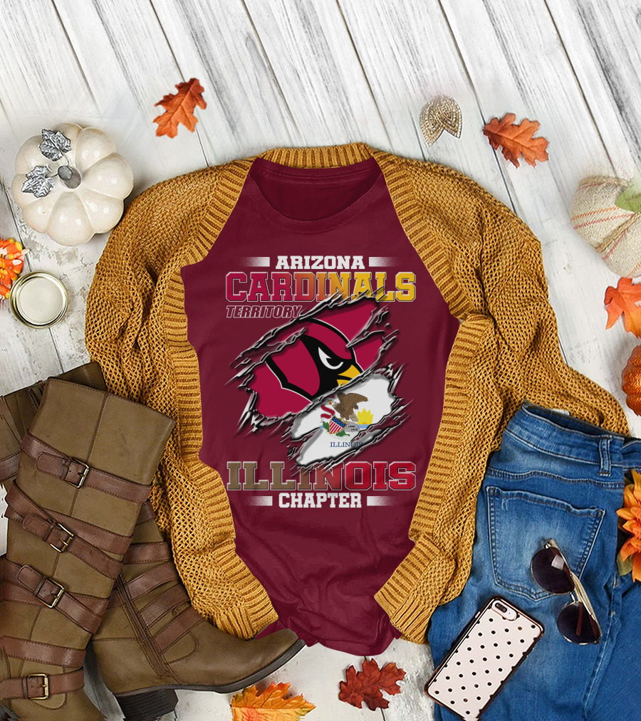 Arizona Cardinals Territory Illinois Chapter T-Shirt
