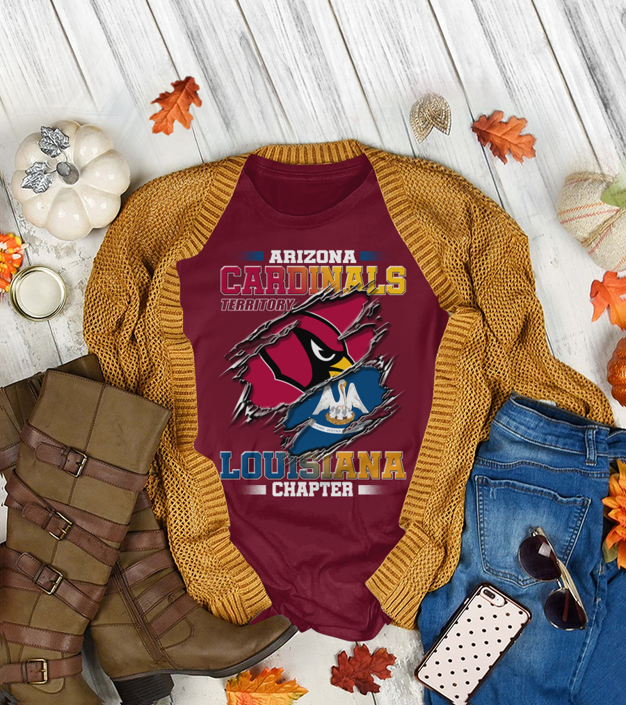Arizona Cardinals Territory Louisiana Chapter T-Shirt