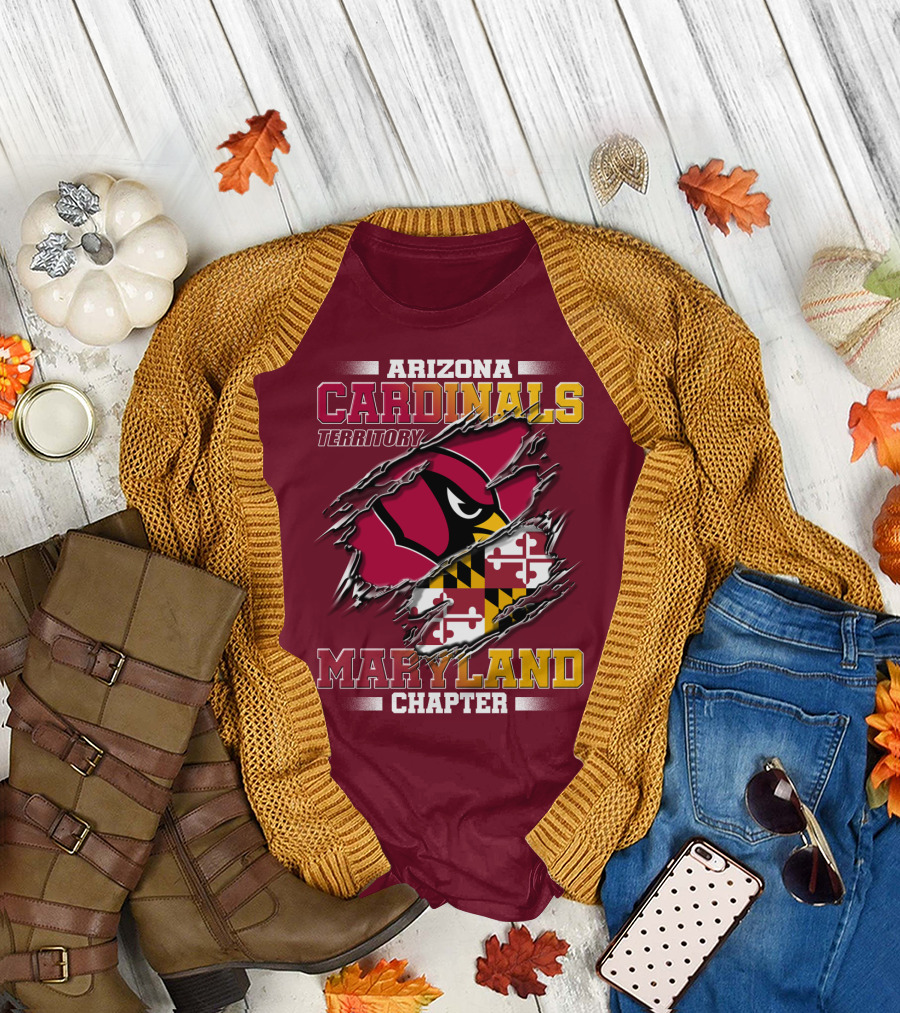 Arizona Cardinals Territory Maryland Chapter T-Shirt