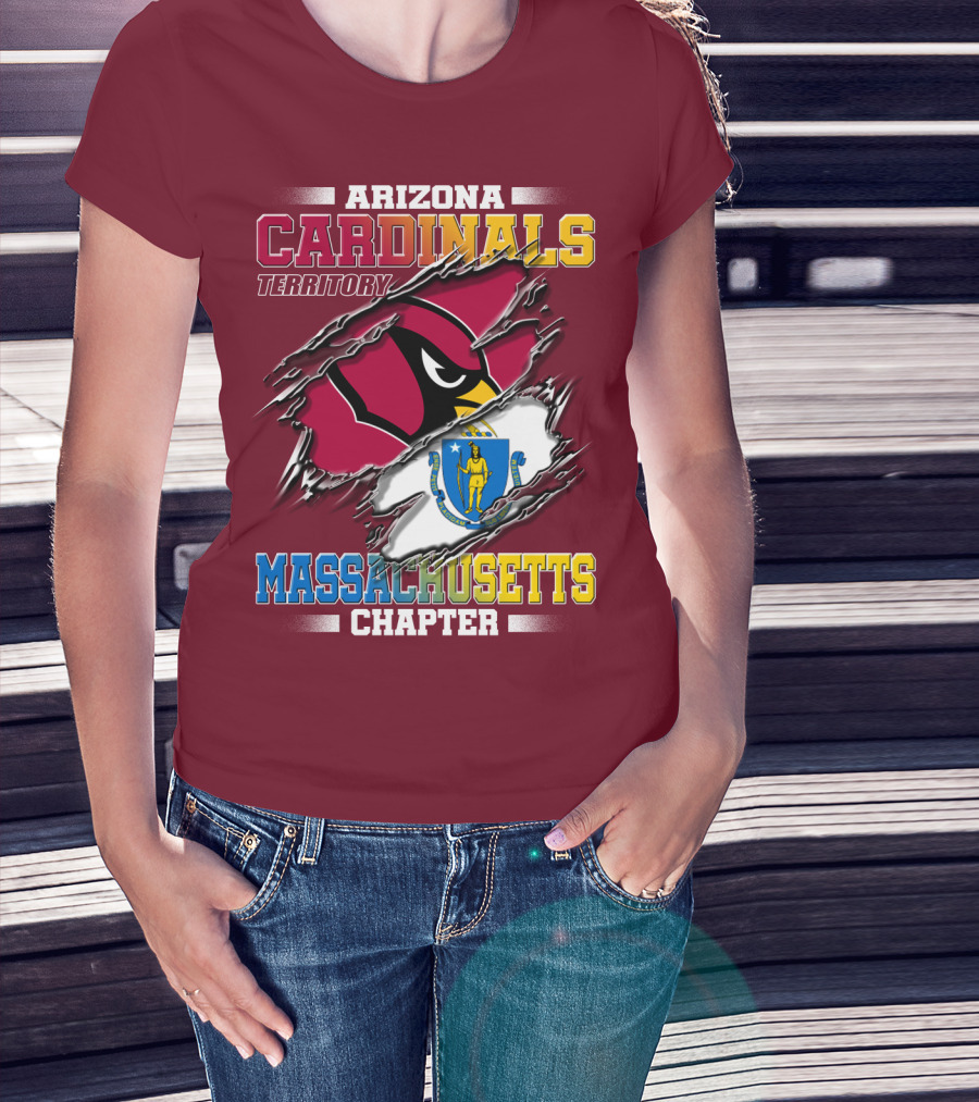 Arizona Cardinals Territory Massachusetts Chapter T-Shirt