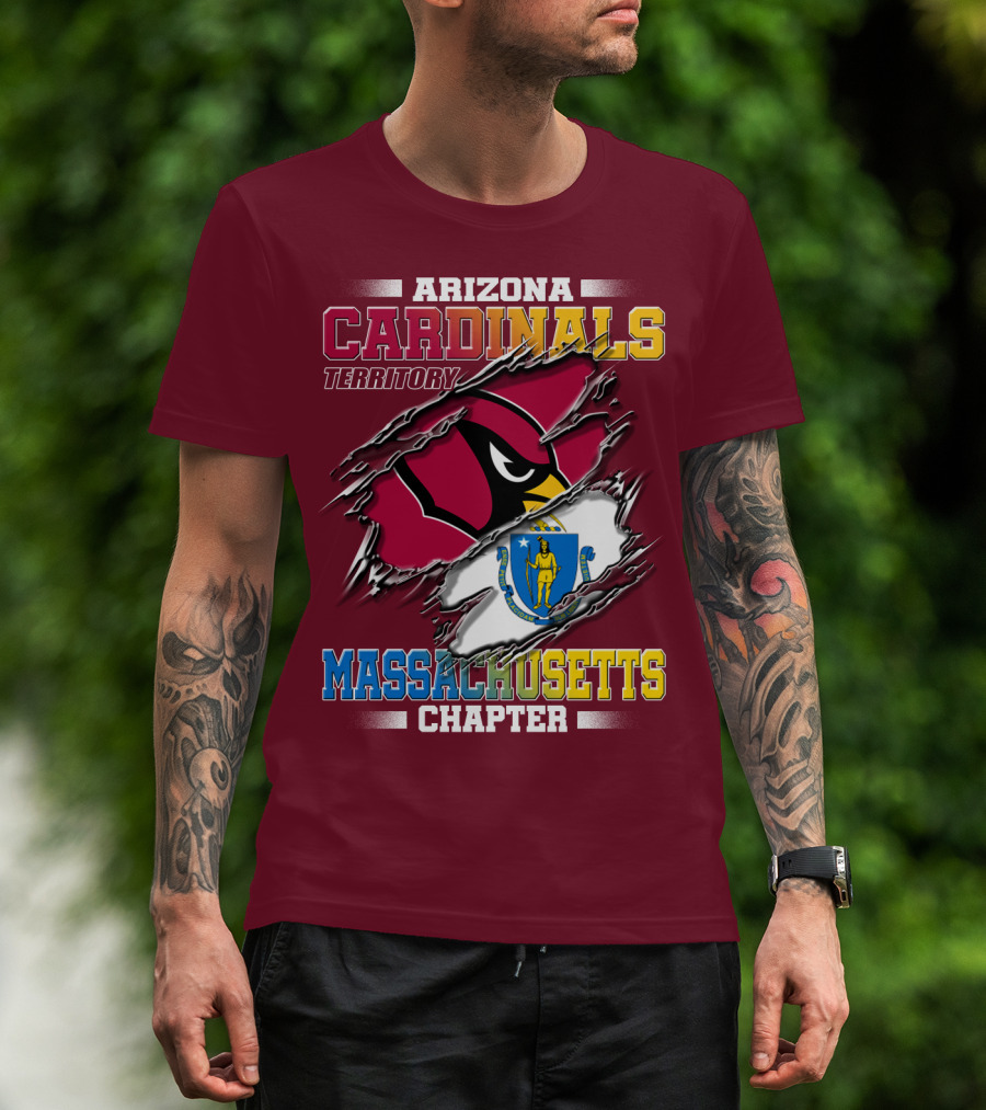 Arizona Cardinals Territory Massachusetts Chapter T-Shirt