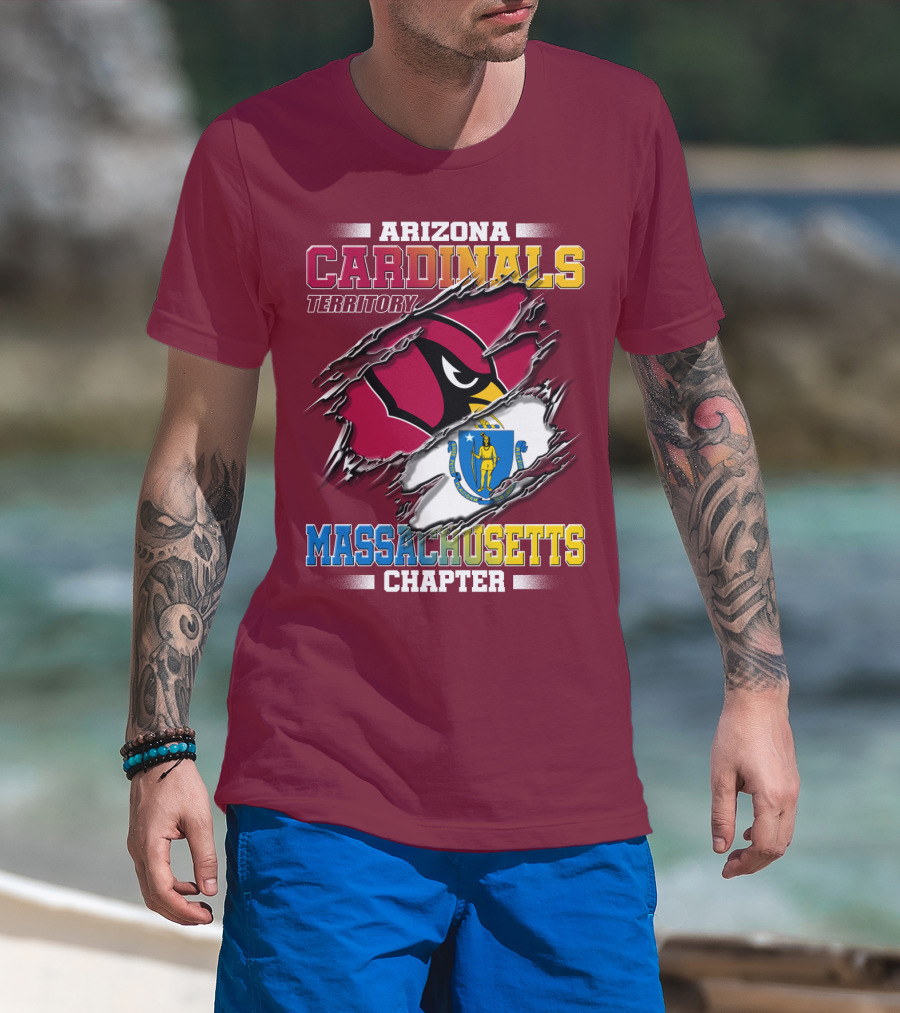 Arizona Cardinals Territory Massachusetts Chapter T-Shirt