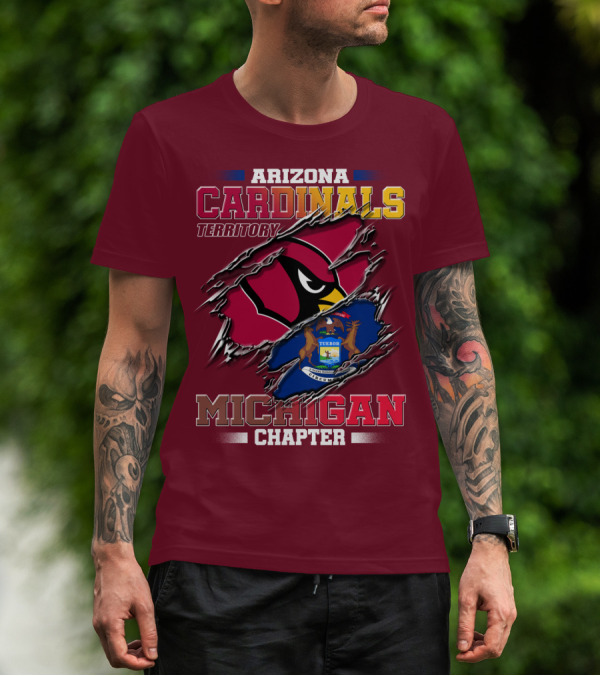 Arizona Cardinals Territory Michigan Chapter T-Shirt