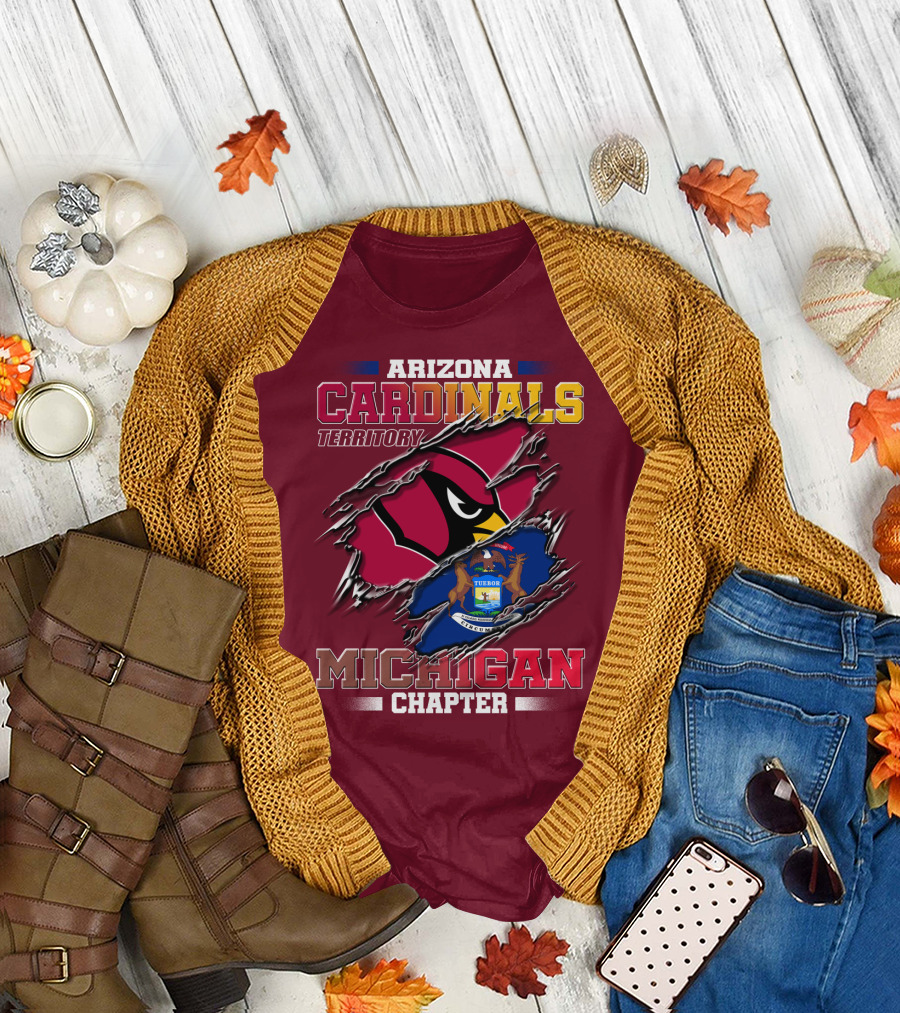 Arizona Cardinals Territory Michigan Chapter T-Shirt