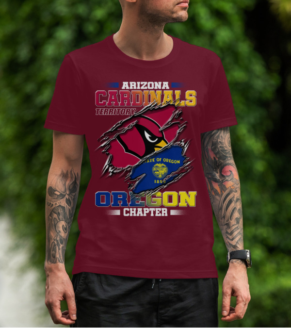 Arizona Cardinals Territory Oregon Chapter State Of Oregon 1859 T-Shirt