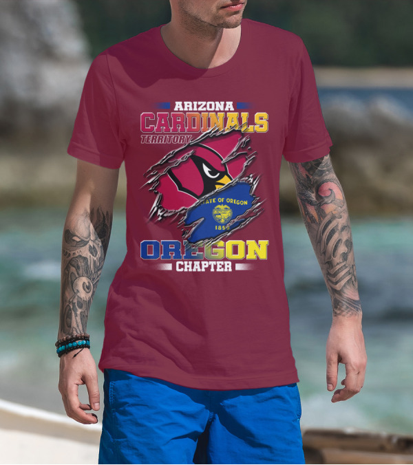 Arizona Cardinals Territory Oregon Chapter State Of Oregon 1859 T-Shirt