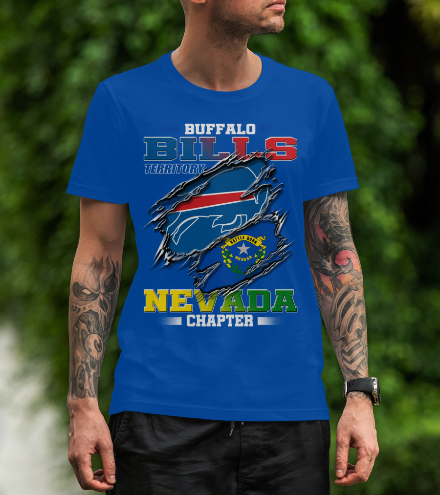 Buffalo Bills Territory Nevada Chapter Battle Born T-Shirt