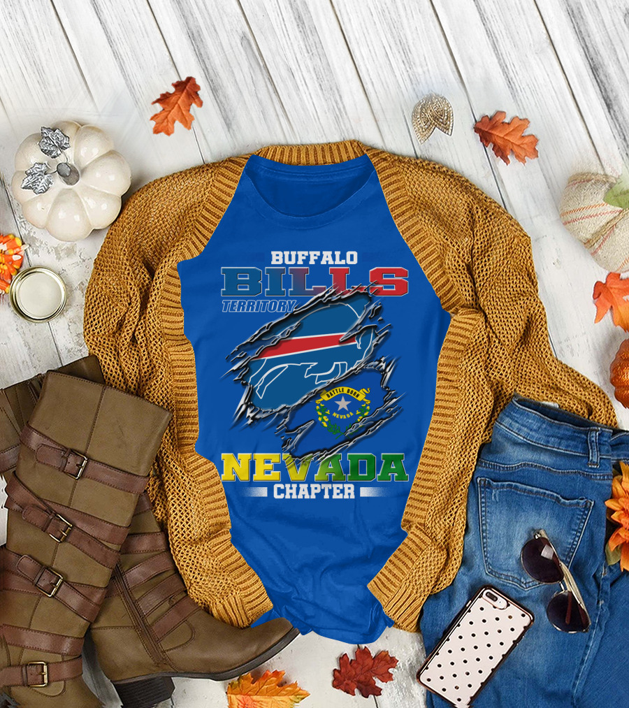 Buffalo Bills Territory Nevada Chapter Battle Born T-Shirt