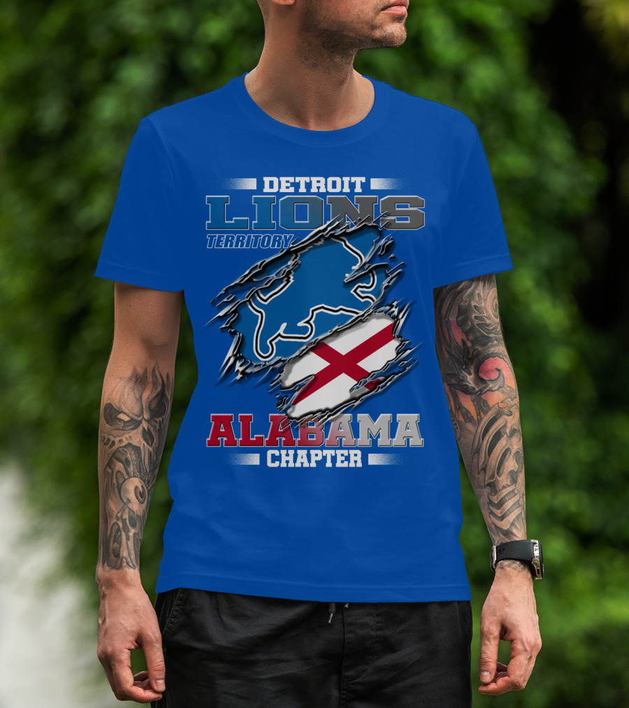 Detroit Lions Territory Alabama Chapter T-Shirt