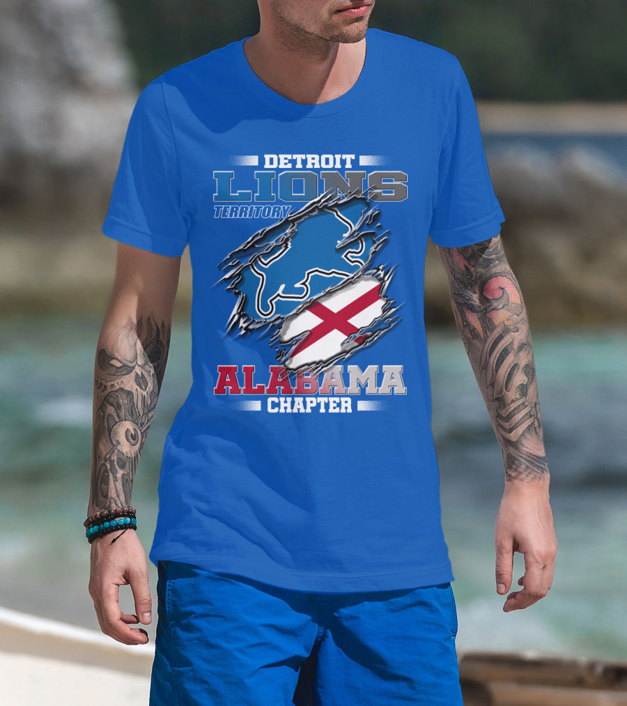 Detroit Lions Territory Alabama Chapter T-Shirt