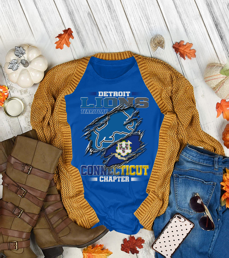 Detroit Lions Territory Connecticut Chapter T-Shirt