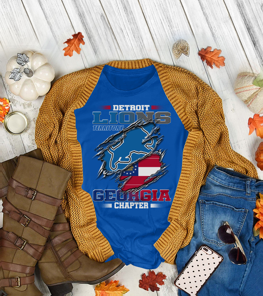 Detroit Lions Territory Georgia Chapter T-Shirt