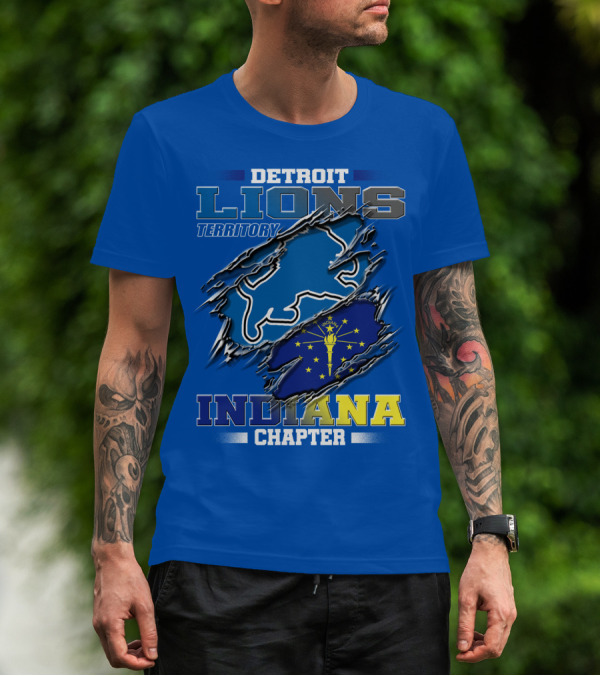 Detroit Lions Territory Indiana Chapter T-Shirt