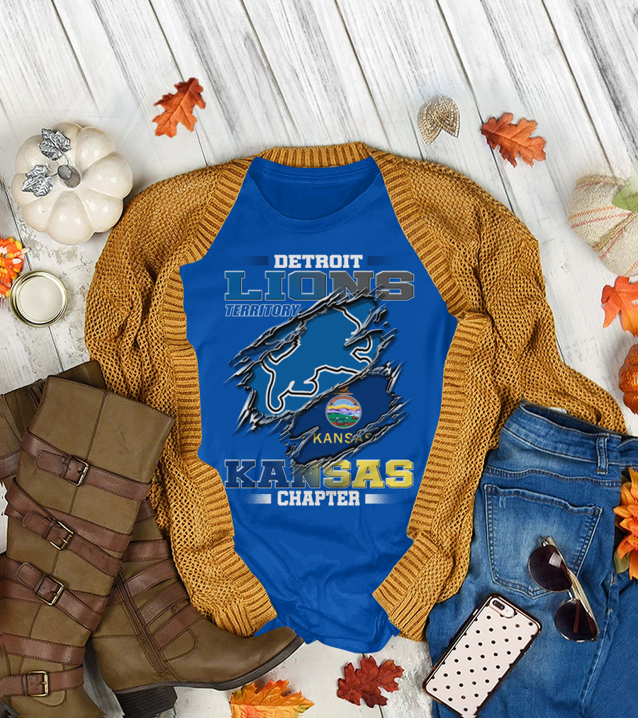 Detroit Lions Territory Kansas Chapter T-Shirt