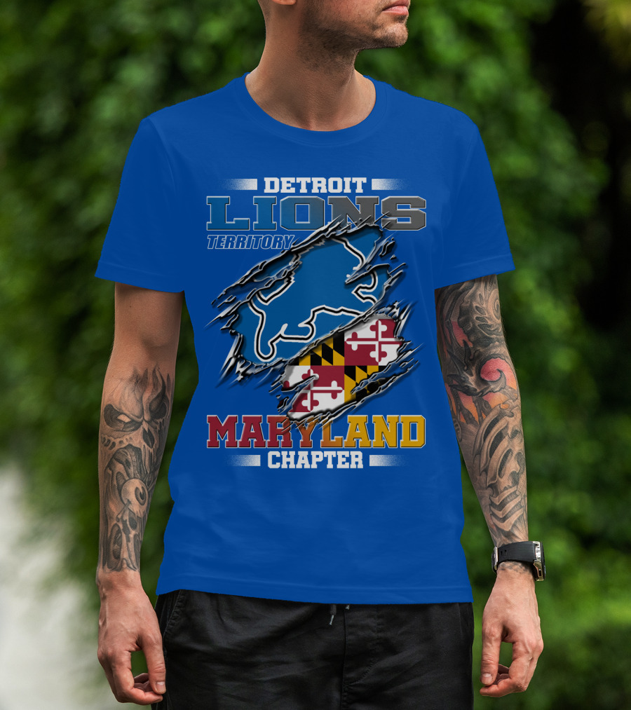 Detroit Lions Territory Maryland Chapter T-Shirt