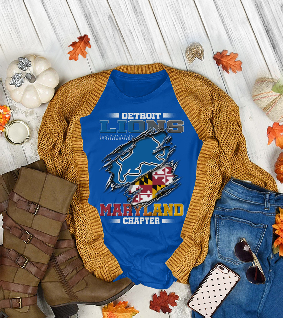 DETROIT LIONS TERRITORY MARYLAND CHAPTER T-Shirt