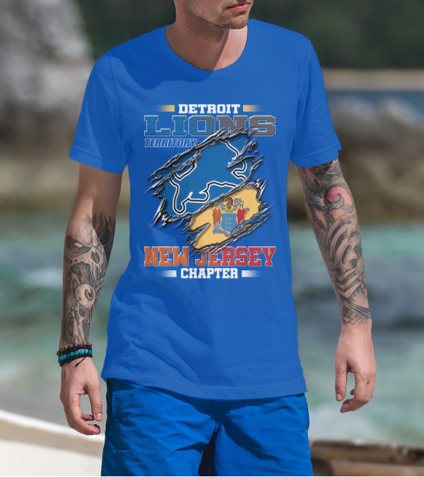 DETROIT LIONS TERRITORY NEW JERSEY CHAPTER T-Shirt