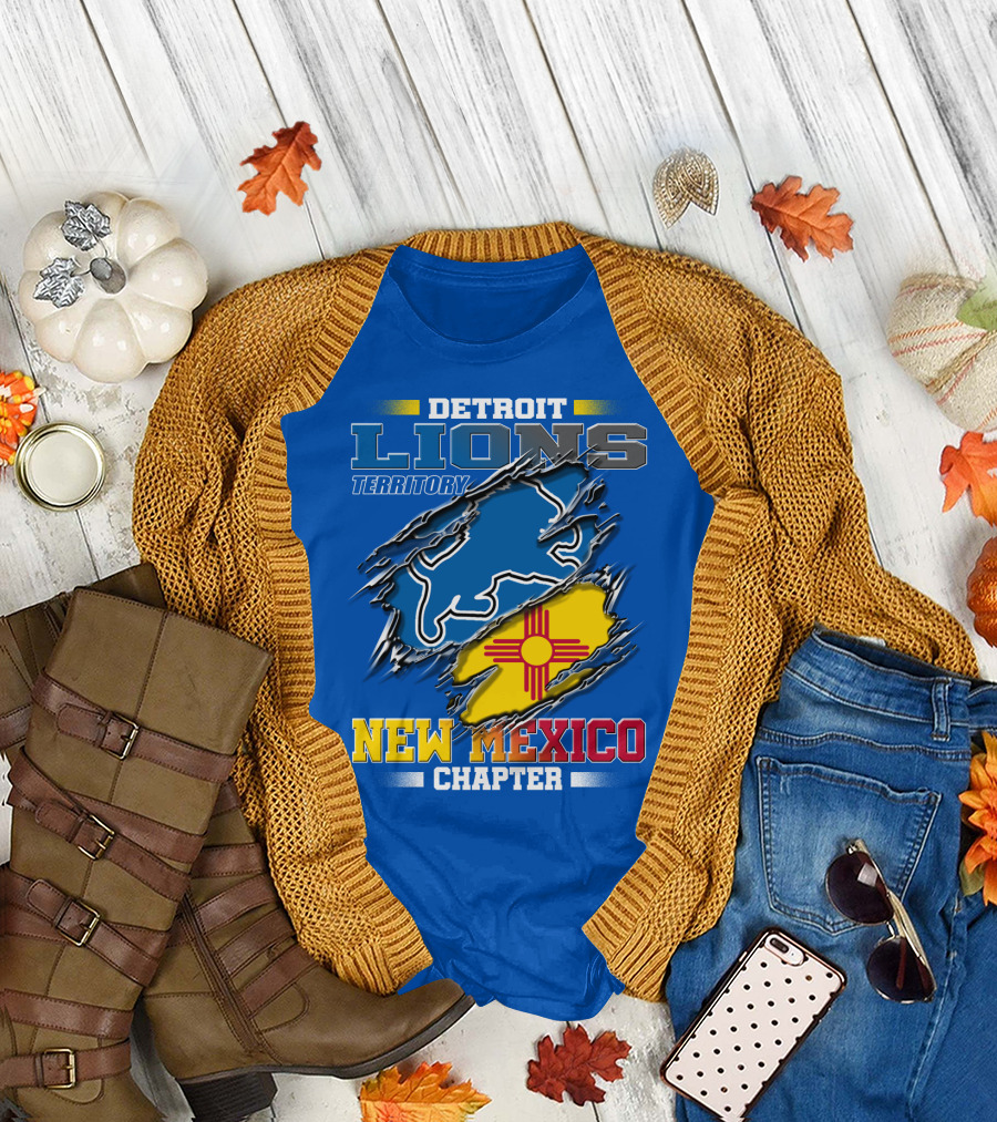 Detroit Lions Territory New Mexico Chapter T-Shirt
