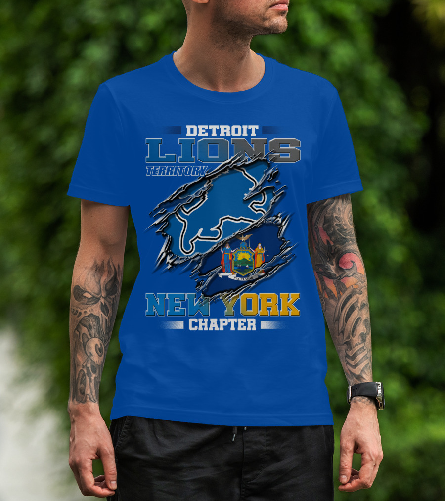 Detroit Lions Territory New York Chapter T-Shirt