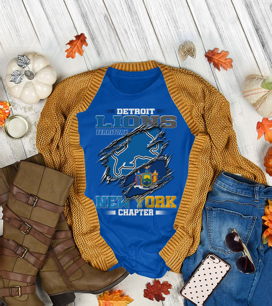 Detroit Lions Territory New York Chapter T-Shirt