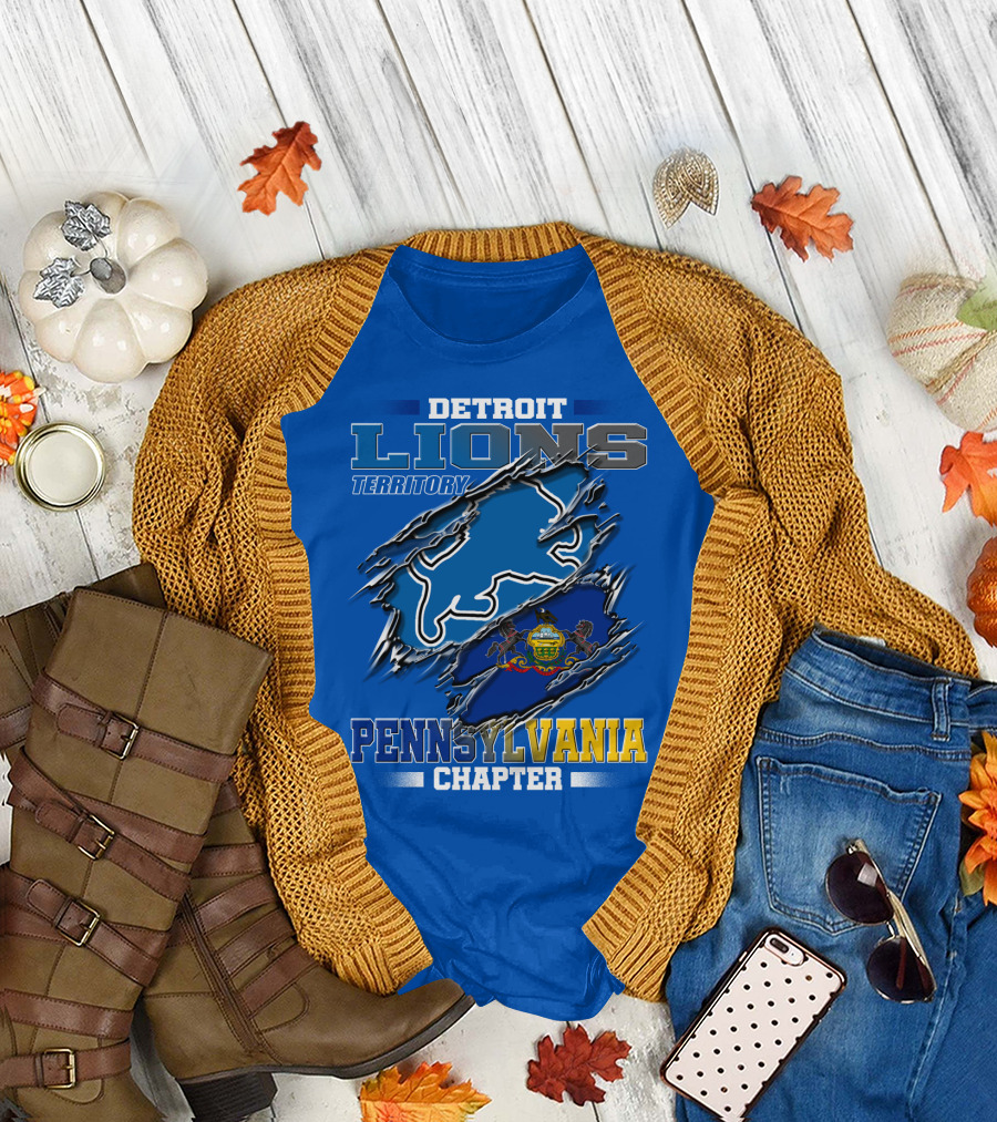 Detroit Lions Territory Pennsylvania Chapter T-Shirt