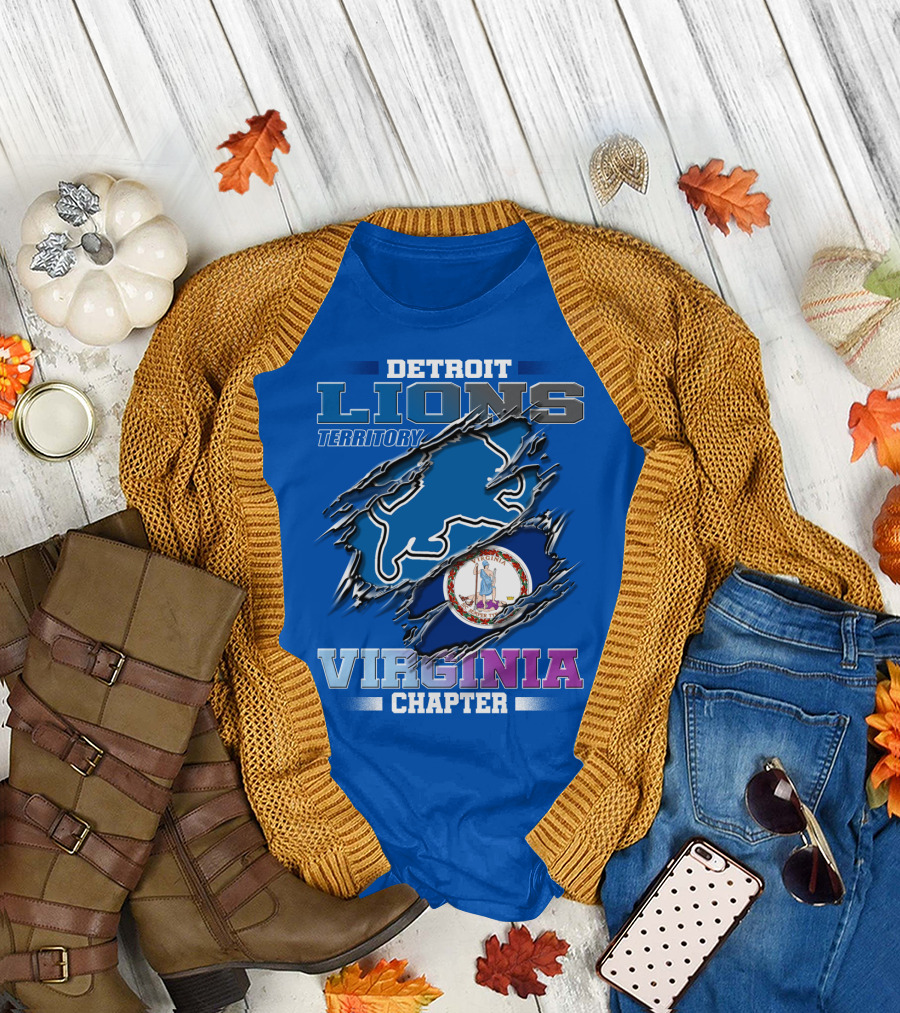 DETROIT LIONS TERRITORY VIRGINIA CHAPTER T-Shirt