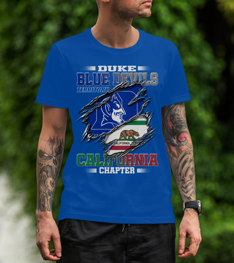 Duke Blue Devils Territory California Chapter T-Shirt