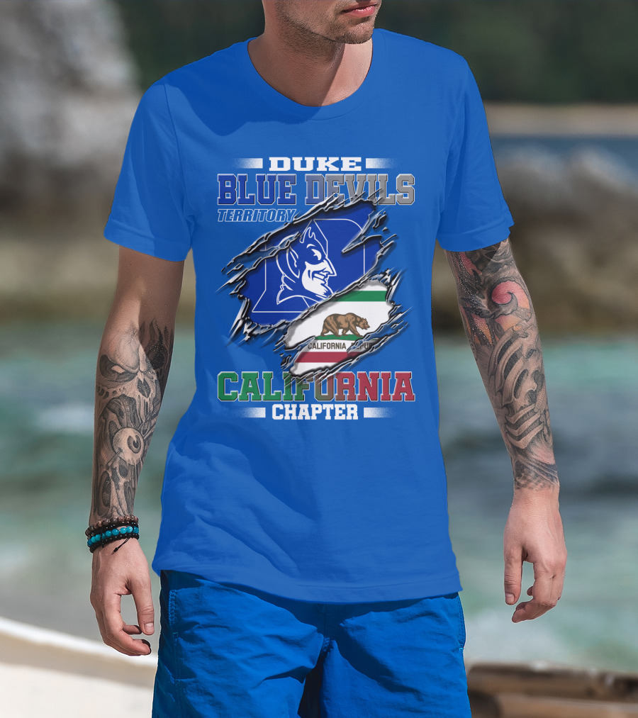 Duke Blue Devils Territory California Chapter T-Shirt