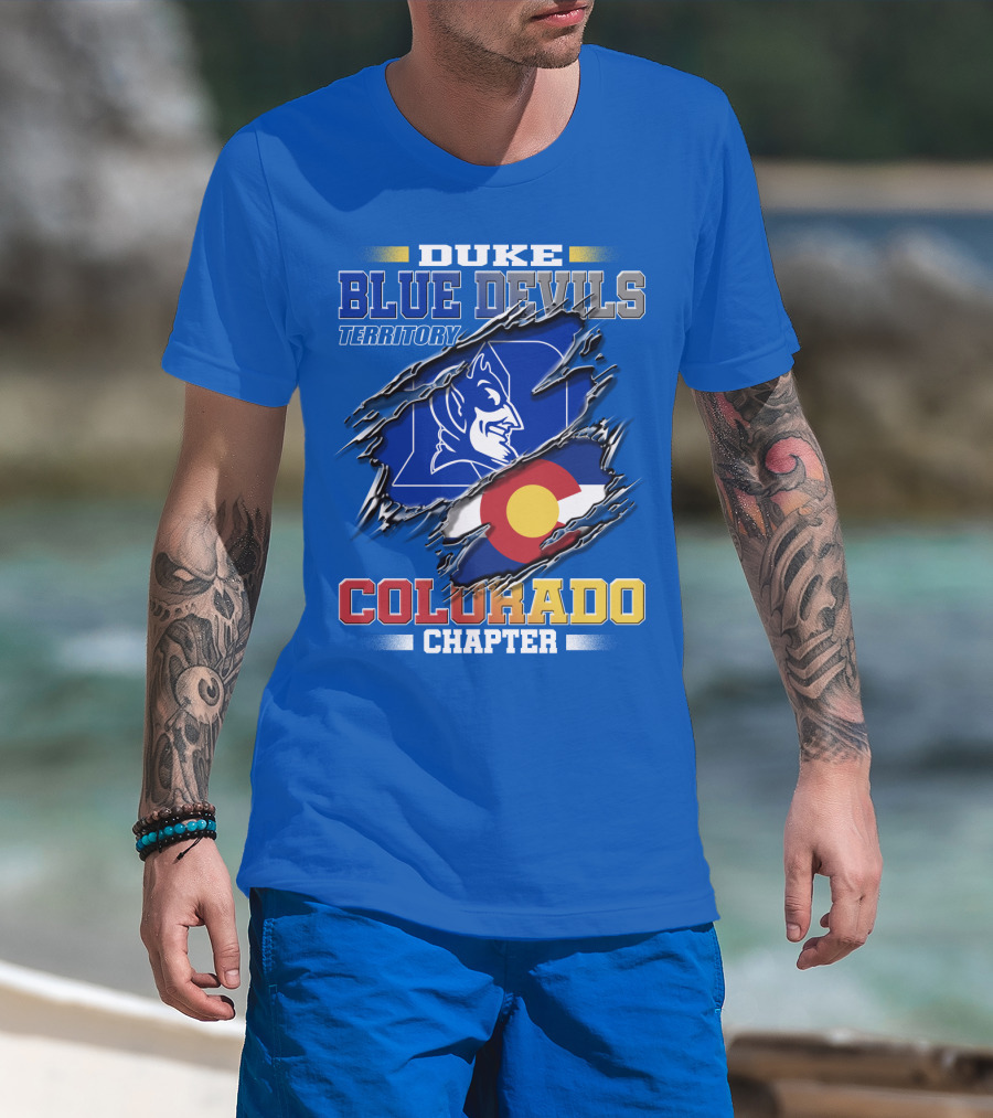 Duke Blue Devils Territory Colorado Chapter T-Shirt