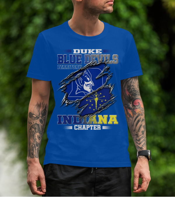 Duke Blue Devils Territory Indiana Chapter T-Shirt
