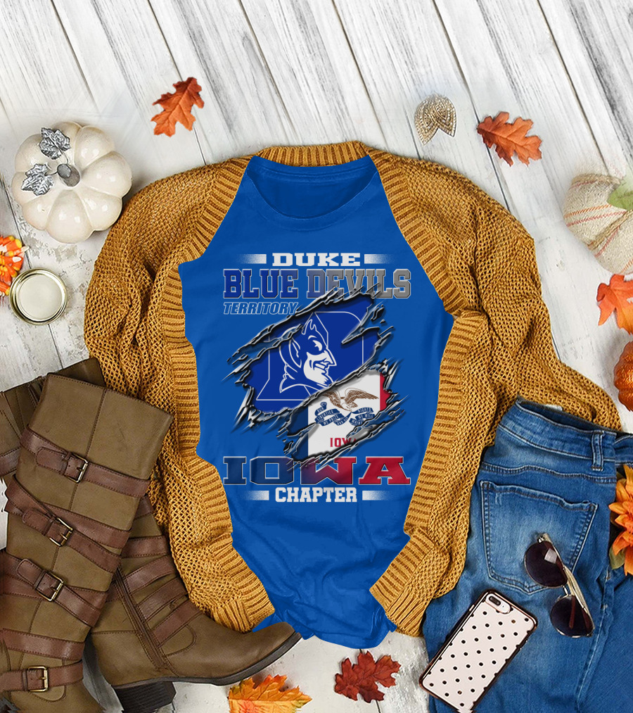 DUKE Blue Devils Territory Iowa Chapter T-Shirt