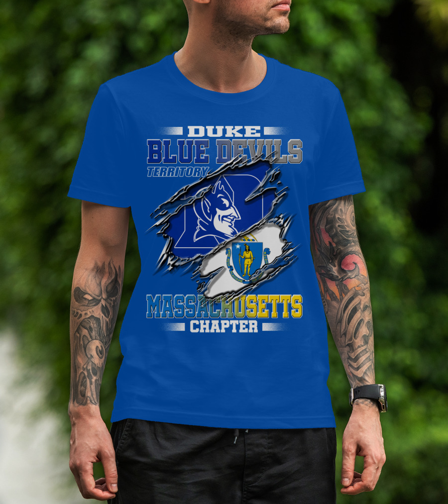 Duke Blue Devils Territory Massachusetts Chapter T-Shirt