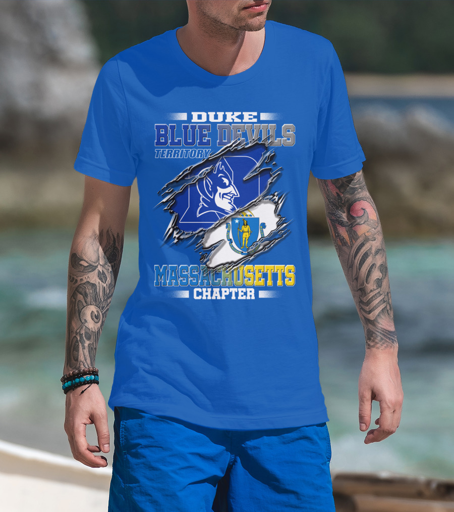 Duke Blue Devils Territory Massachusetts Chapter T-Shirt