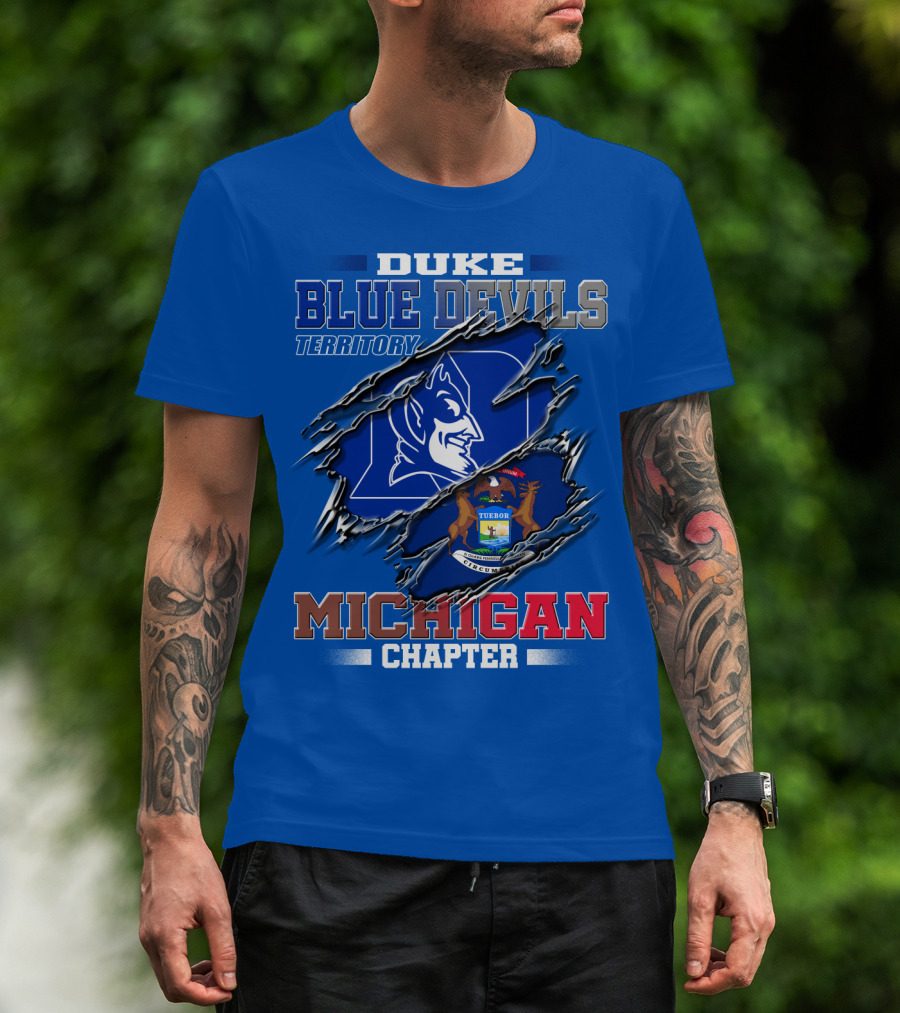 Duke Blue Devils Territory Michigan Chapter T-Shirt