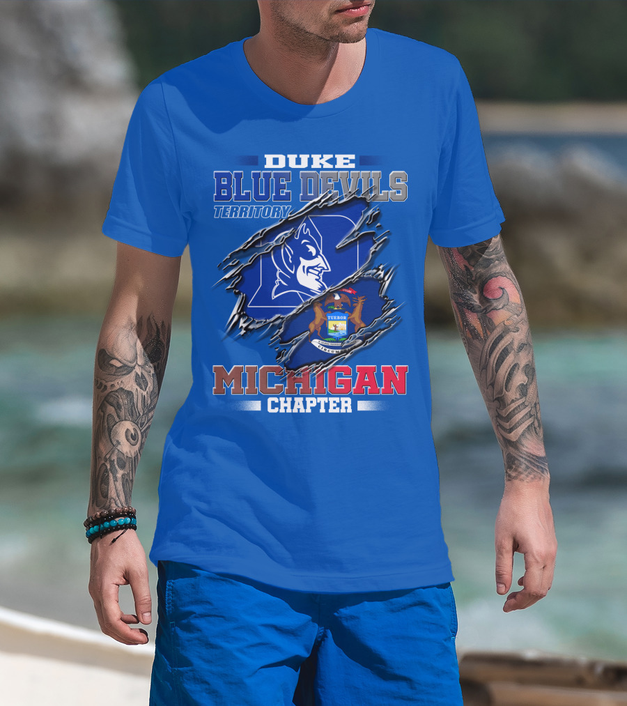 Duke Blue Devils Territory Michigan Chapter T-Shirt