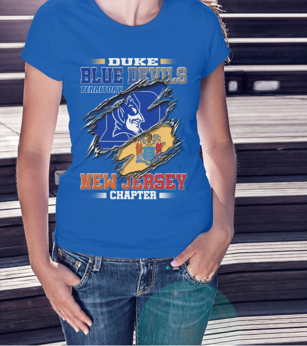 Duke Blue Devils Territory New Jersey Chapter T-Shirt