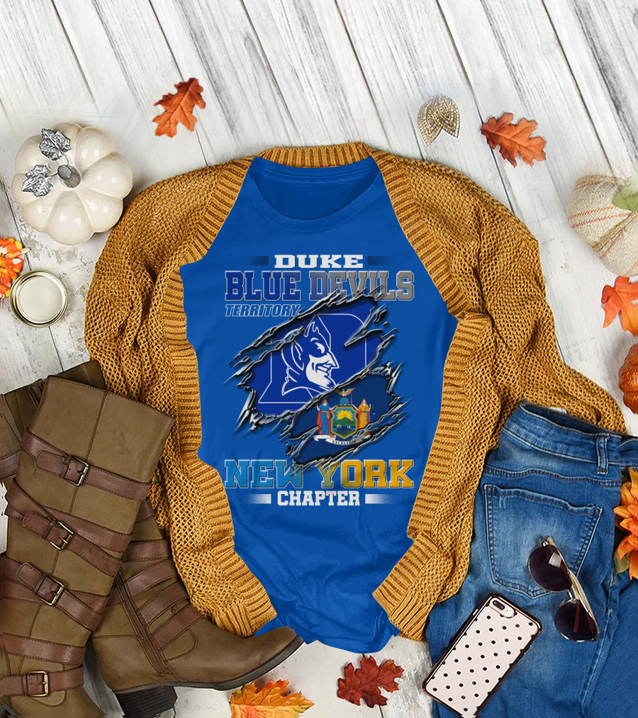 Duke Blue Devils Territory New York Chapter T-Shirt