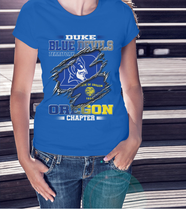 DUKE BLUE DEVILS TERRITORY OREGON CHAPTER STATE OF OREGON 1859 T-Shirt