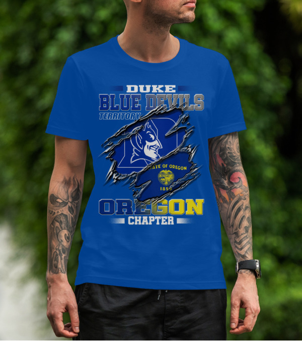 DUKE BLUE DEVILS TERRITORY OREGON CHAPTER STATE OF OREGON 1859 T-Shirt