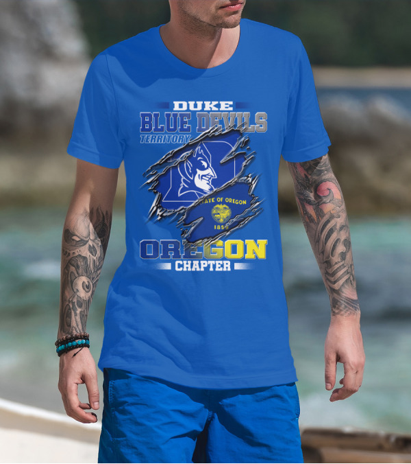 DUKE BLUE DEVILS TERRITORY OREGON CHAPTER STATE OF OREGON 1859 T-Shirt