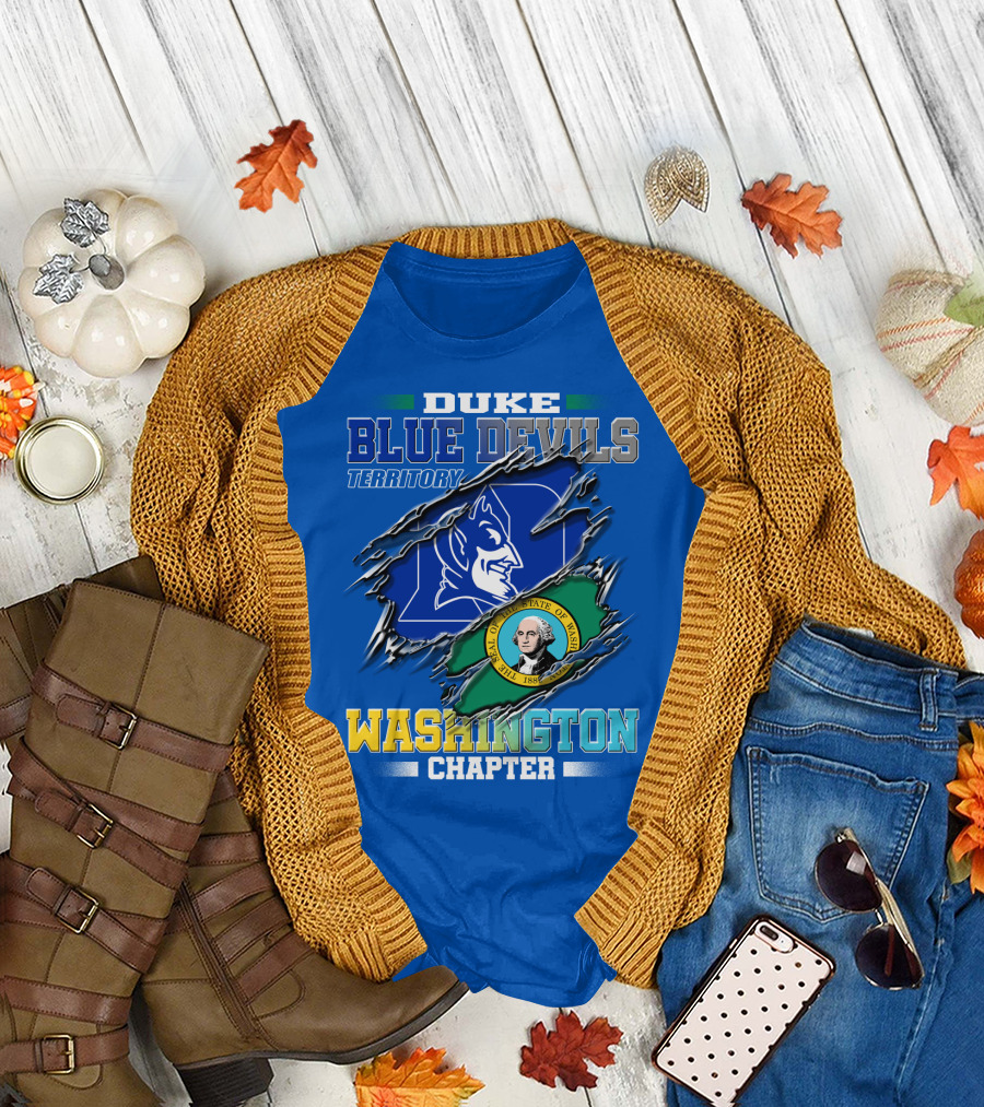 Duke Blue Devils Territory Washington Chapter T-Shirt