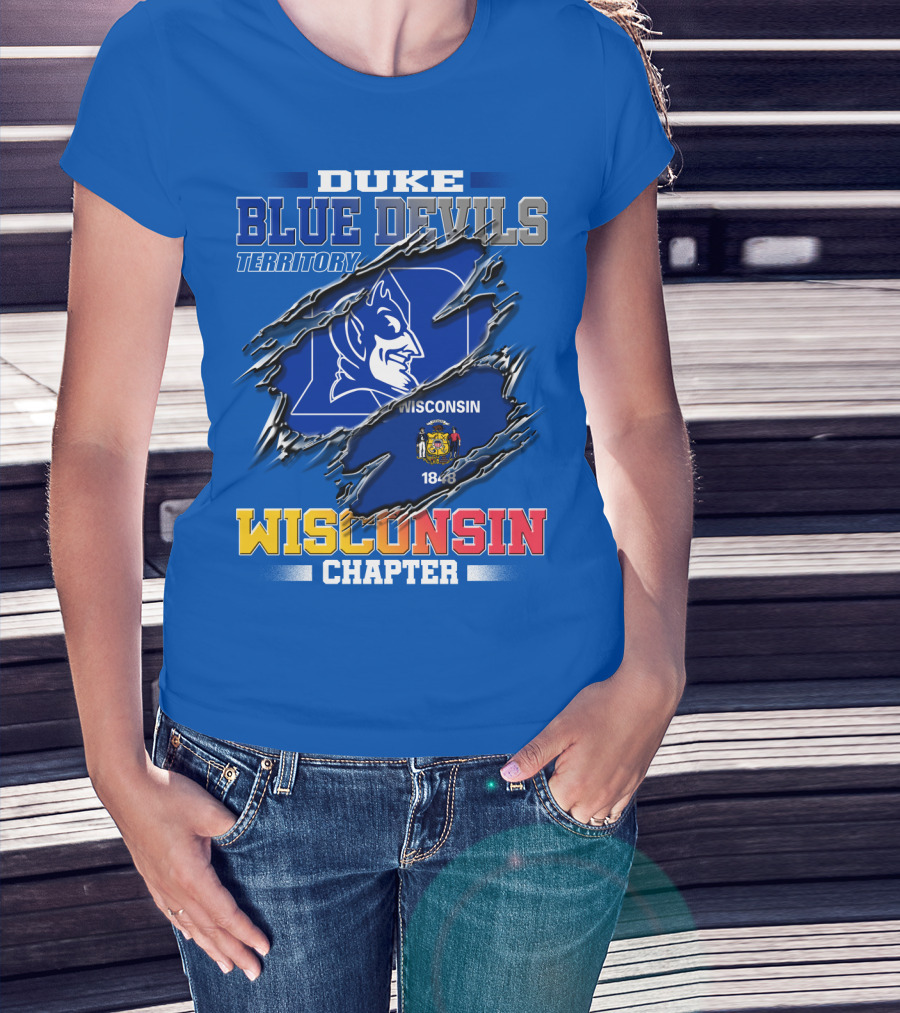 Duke Blue Devils Territory Wisconsin Chapter T-Shirt