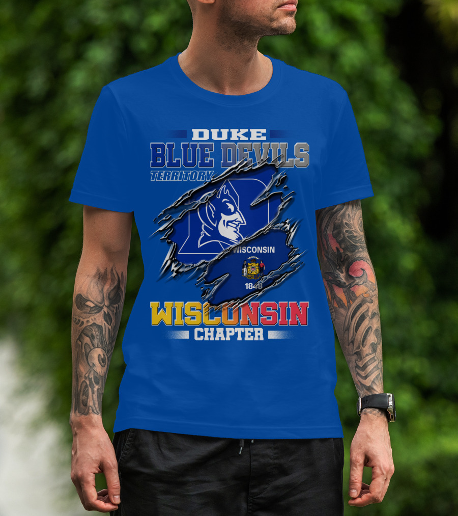Duke Blue Devils Territory Wisconsin Chapter T-Shirt