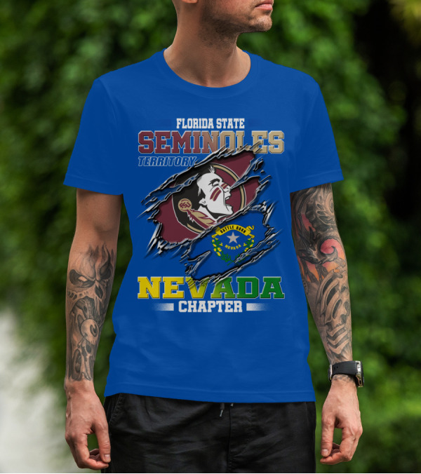 Florida State Seminoles Territory Nevada Chapter Little Honor State T-Shirt