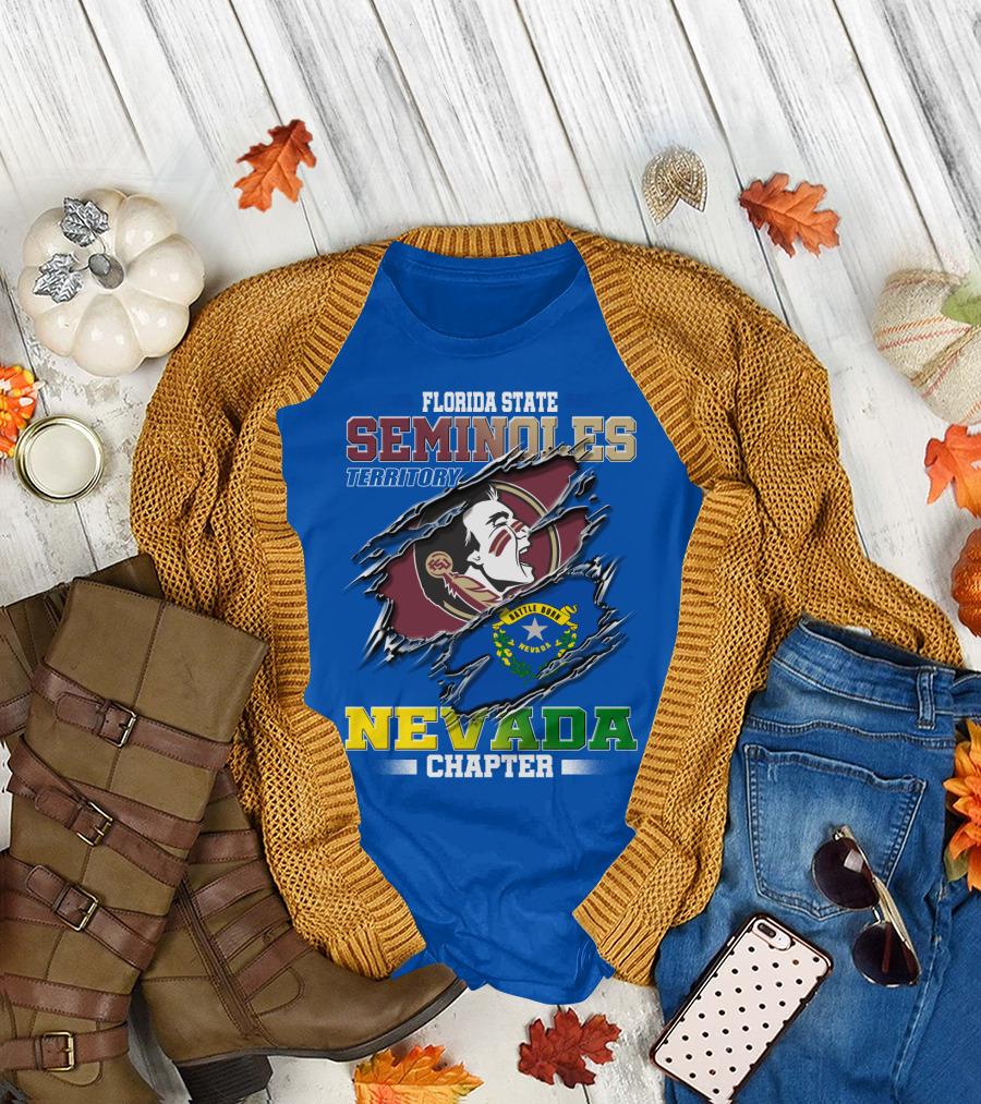 Florida State Seminoles Territory Nevada Chapter Little Honor State T-Shirt