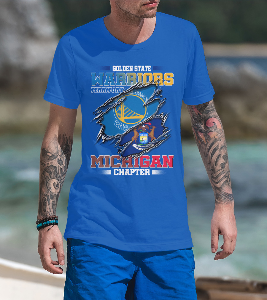 Golden State Warriors Territory Michigan Chapter T-Shirt