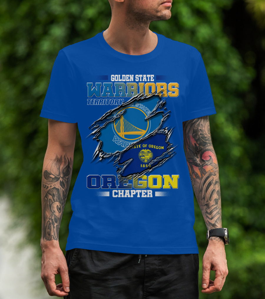 Golden State Warriors Territory State Of Oregon Chapter 1859 T-Shirt