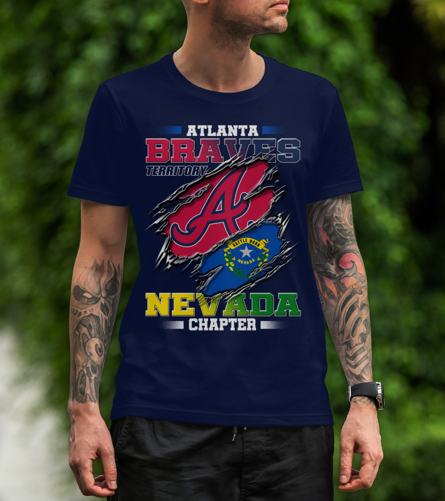 Atlanta Braves Territory Nevada Chapter Battle Born T-Shirt