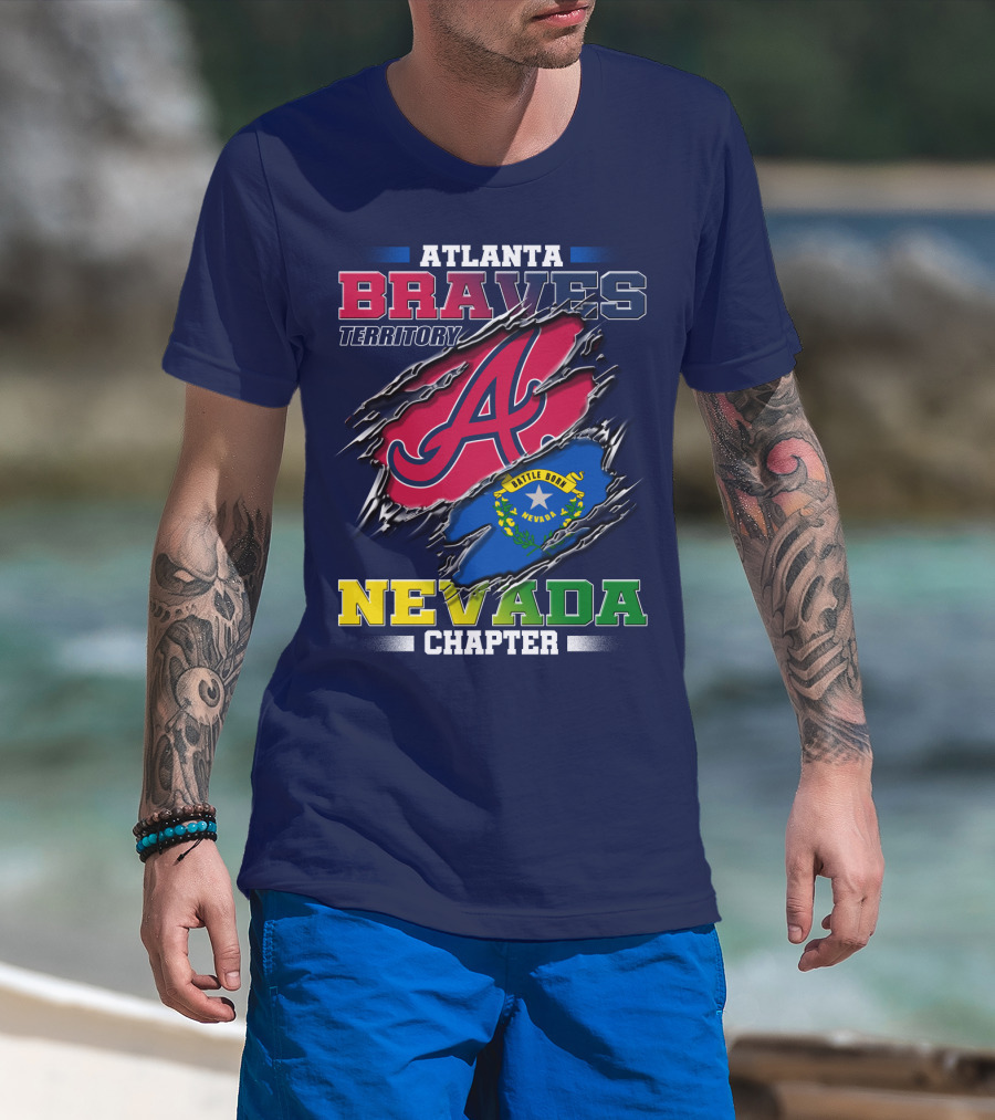 Atlanta Braves Territory Nevada Chapter Battle Born T-Shirt